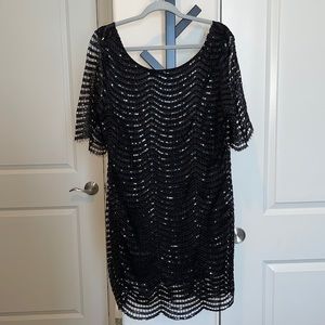 Sequin black dress